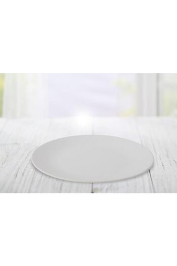 Keramika 26 cm Transparent White Plate Aegean - 021 a