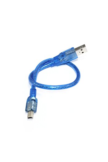 Genel Markalar 30cm Mini Usb Kablo Mavi 480 Mbps Usb 2.0 Hot Swap