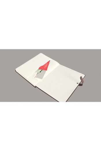Arwey Acar Laur Magnet Patlı Husă de in 11*16,5cm Caiet fără linii
