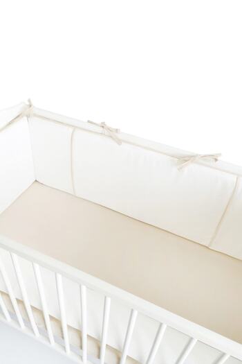Piamom Baby Crib Bumper/side Protection Set 60x120 Off White-beige