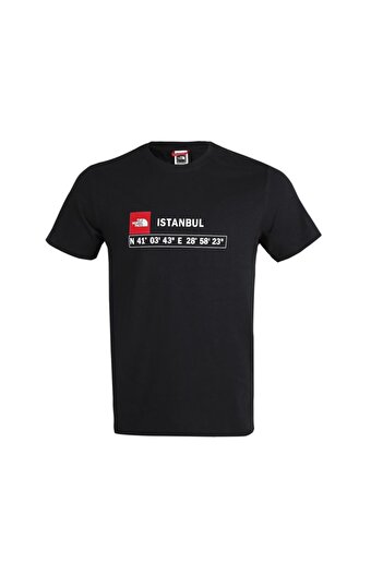 THE NORTH FACE Ανδρικό μπλουζάκι M S/s Gps Tee Istanbul Nf0a7zc2jk31 Μαύρο