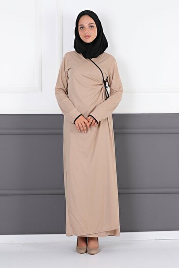 miss ledonna Side Tie Prayer Dress Mink 3000Ldn