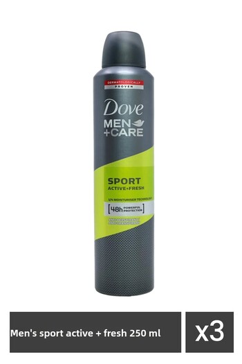 Dove DOVE DEO 250ML MEN CARE SPORT ACTIVE FRESH x 3 pieces
