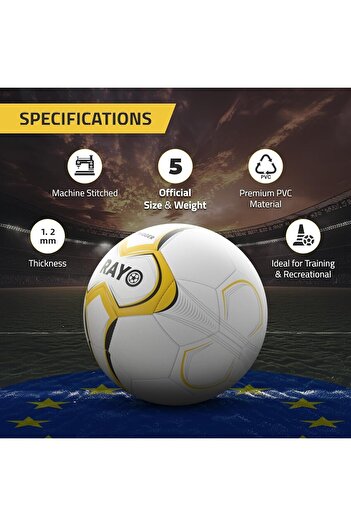 Rayo Trigger Size 5 PVC Football, Multicolor, Lightweight for Training & Recreational Use