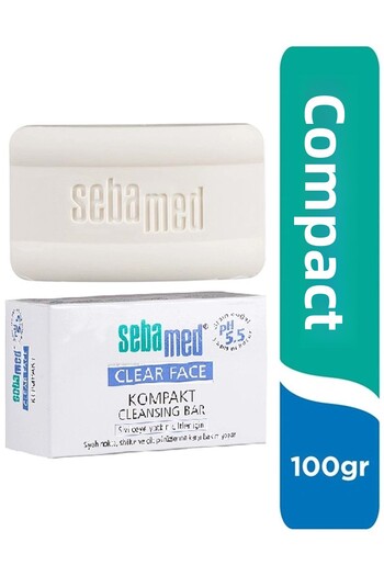 Sebamed Clear Face Compact Facial Cleansing Bar Soap for Acne Prone Skin 100Gr (Set of 12)