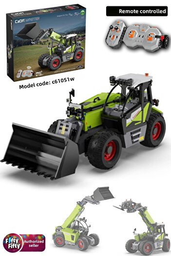 Vagonlife Cada Telehandler -C61051W (1469 قطعة) مجموعة بناء ألعاب التحكم عن بعد