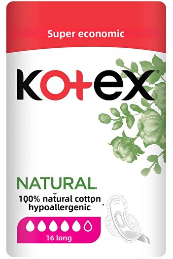 Kotex Natural Ultra Super Economical Pack Long 16 Pcs Sanitary Pads