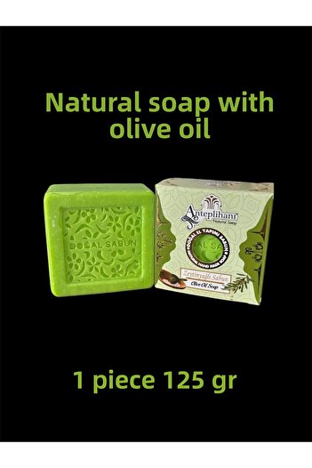 ANTEPLİHANI Olive Oil Soap, Olive Oil, Natural Hand Made Natural Soap, Soap (1 Pc 125 Gr)