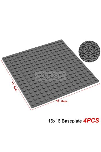 Choice 16x16 Dark Grey Marumine Building Blocks Double-sided Base Plate 16x16 91405 Assemble Parts MOC Bric