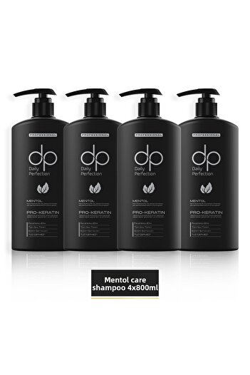 dp Daily Perfection Menthol Shampoo - 800 ml X 4 Pieces