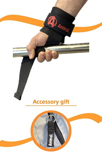 E-HSPORT Curele de ridicare Big Grip Pro, negre și breloc