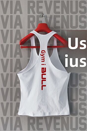 Vordevia Gym Bull Μπροστινό και Πίσω Αθλητικό Μπλουζάκι με στάμπα Tank Top