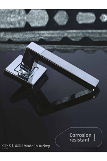 Sofuoğlu Polat (Room - Inner Door Handle) Door Handle Square Rosette Satin-nickel