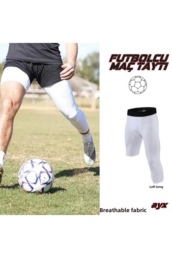 ayx Unisex Football Long Single Leg Sports Tights - Match Underwear