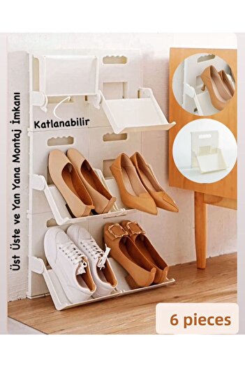 Bayev 6 Pieces of Lyon Shoes - Vertical and Stackable Space Saving Slippers