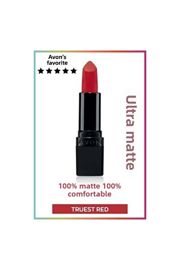 AVON Ultra Matte Truest Red SPF15 - 3.6 gms