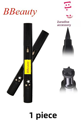 BBeauty Double Sided Flower / Crescent / Heart / Star Patterned Black Eyeliner Pen (1 PC)