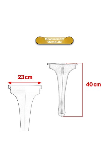 Badem10 Lukens 4 Pcs White Gold Coffee Table Table Legs 40cm Plastic Foot Furniture Zigon Coffee Table Leg