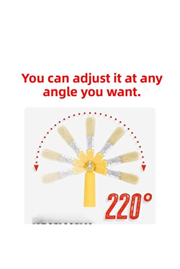 Doğuş Robotic Cutting Painting Brush - 180 °   Degree, Handle Attachable Internal External