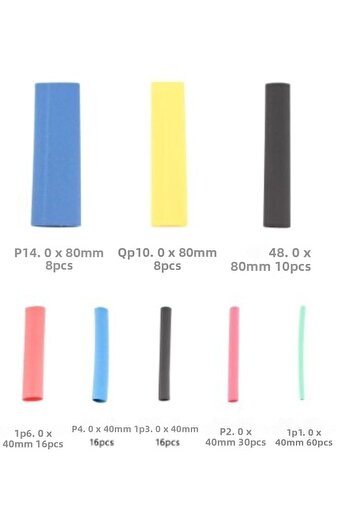CMT 164 Pieces Set Heat Shrink Tubing Cable Protector Sleeve