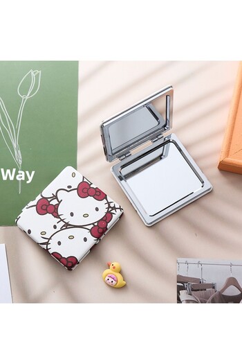 Choice Hello kitty-C 6.7X7.1CM Sanrio Series Hello Kitty Kawaii Cartoon Anime Frame PU Leather Girly Heart