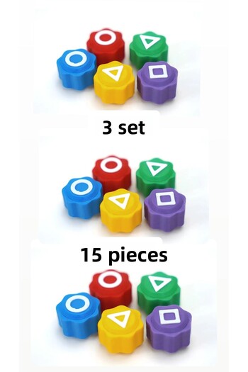 ümit toys Game 5 Stone Set Gonggi - 3 Pack - Five Stone Toy Set Colorful Stone Gonggi - Squid Game 2 - No Box