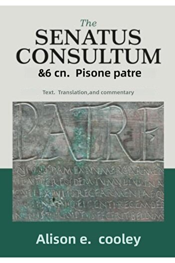 Cambridge University Press The Senatus Consultum De Cn Pisone Patre