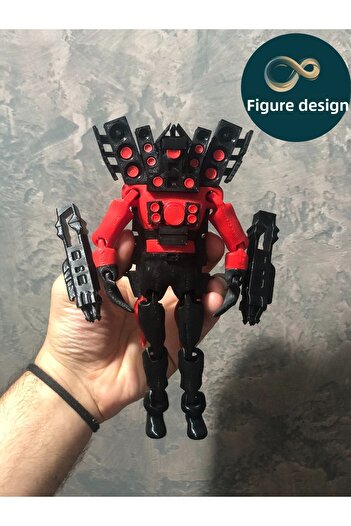FigürDizayn Skibidi Toilet Mega Titan Speakerman Toy Figure