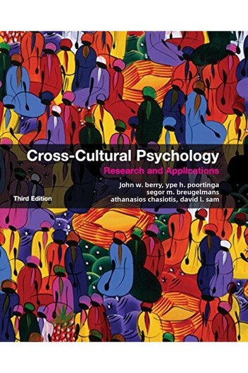 Cambridge University Press Crosscultural Psychology Research And Applications