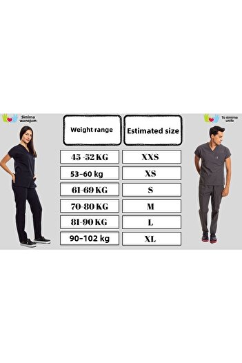 Simirna Üniforma Set de tricou Indigo Blue Scrubs - Chirurgie și Asistentă