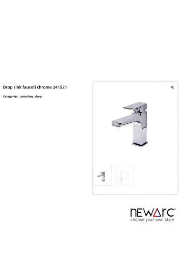 Newarc Chrome Sink Faucet - Drop 241521