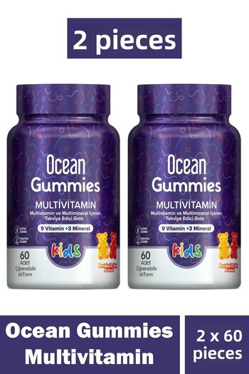 Ocean Gummies Multivitamin Kids 60 Soft Tablets 2 Pieces