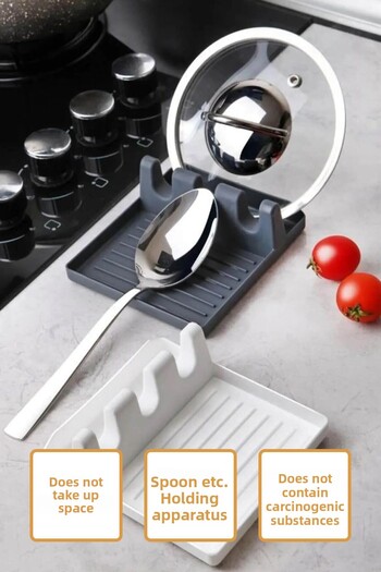 Hayveys Practical Multiple Ladle, Spoon and Lid Holder Plastic Stand