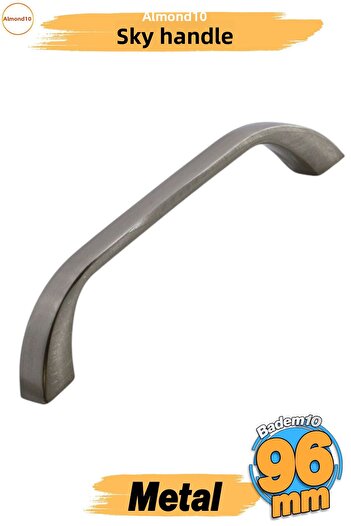 Badem10 Goksu (96 mm - 9.6 cm) Inox Metal Furniture Kitchen Drawer Cabinet Cabinet Door Handle Handle Handles