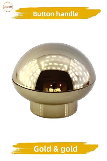 Badem10 Luka Button Gold Furniture Kitchen Drawer Cabinet Cabinet Plastic Gold Single Screw Handle Handle Handles