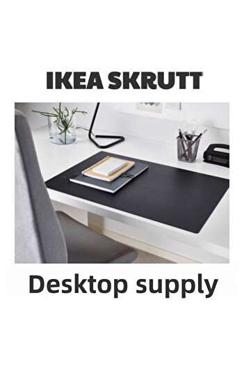 IKEA Black Skrutt Desk Mat - 65X45 cm Desktop