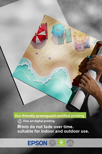 Postifull Frameless Wall Poster, Seaside, Illustration, Maximalist, Colorful Color Poster, 2025 Summer Selection, No:
