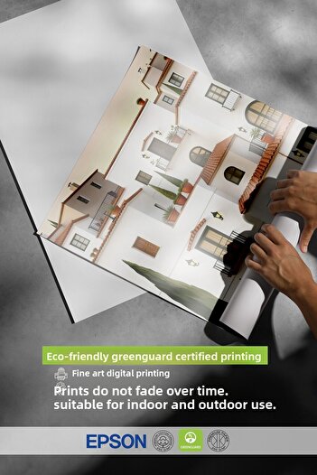 Postifull Frameless Wall Poster, White Houses, Illustration, White Color Poster, Summer Selection 2025, No:109709
