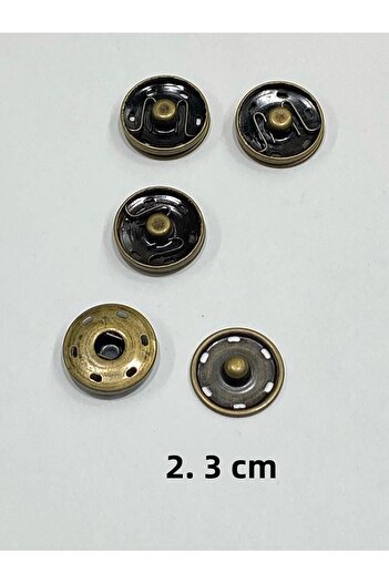karantuhafiye Metal Snap Fastener / Coat Cardigan Snap Fastener Large Size Snap Fastener / Set of 4 / 2.3 cm / Oxide