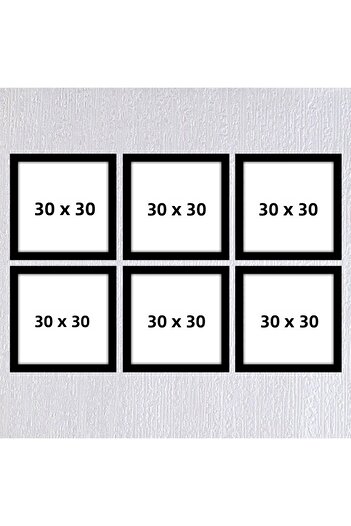 Araste Çerçeve & Dekorasyon Six-Piece 30x30 Frame (No Poster) - Bos1021