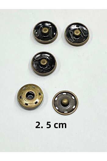 karantuhafiye Metal Snap Fasteners / Coat Cardigan Snap Fasteners Large Size Snap Fasteners / Set of 4 / 2.5 cm / Oxide