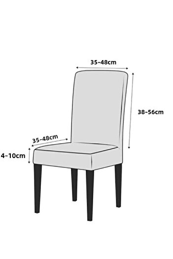ÖZMAKAN Velvet Chair Cover, Cover, Cream Color