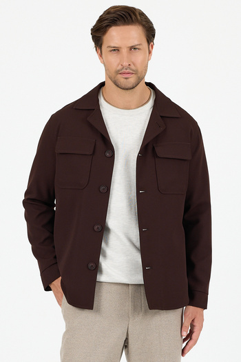 Frappoli Viana Мъжка кафе Overshirt спортна яке с ликра