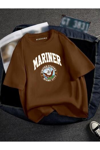 BENROMA Υπερμεγέθη Marier Printed Unisex Tisort Printed