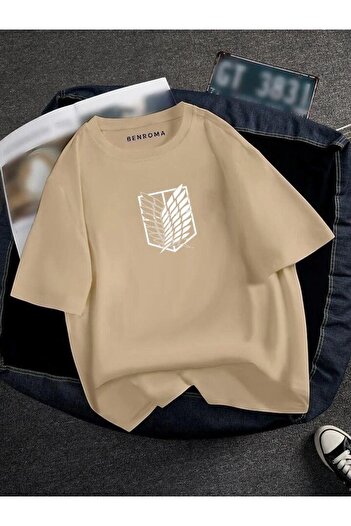 BENROMA Υπερμεγέθη μπλουζάκι με στάμπα Titan Unisex