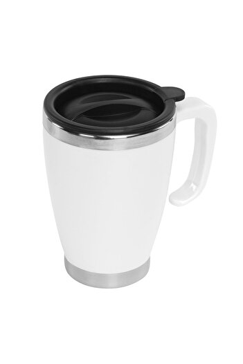 S-LINK Thermoses Cup White Sl-Tm1981 Stainless Steel 415 ml (Price Is for 1 Piece)