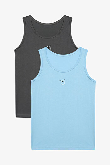Penti Boy's Shadow 2-Piece Multicolored Undershirt