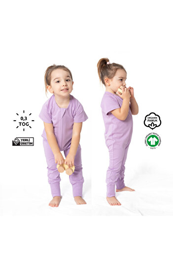 Zuppers Lilac Short Sleeve Children's Summer Sleeping Bag