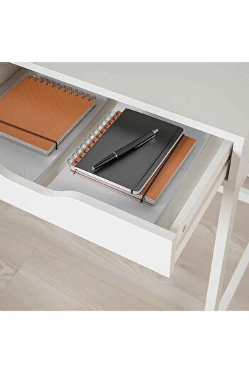IKEA ALEX Çalışma Masası, 2'li Stoper Çekmeceli, 132x58 cm