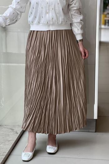 sentez giyim Synthesis Satin Cropping Skirt